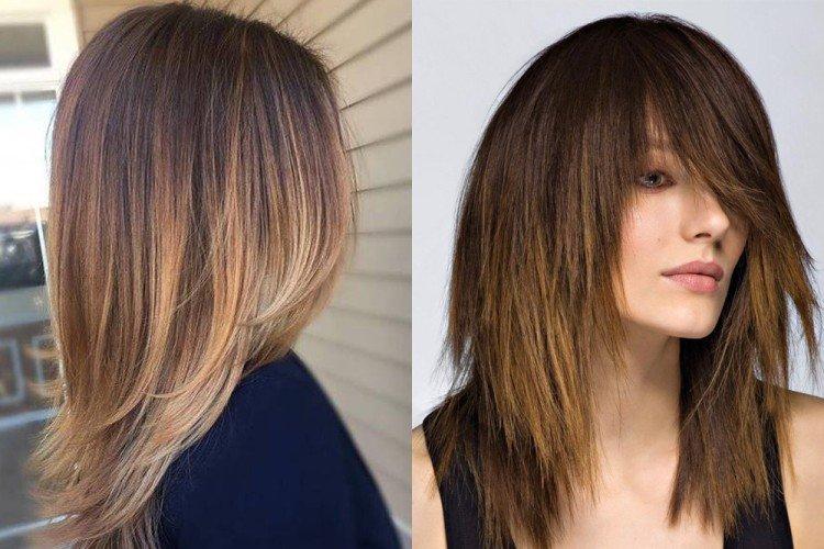 Échelle - Coupes de cheveux femmes 2021 pour cheveux mi-longs