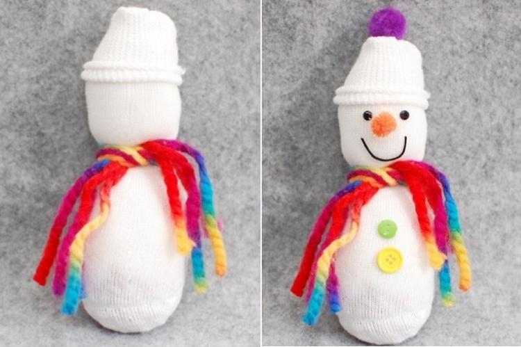 Bonhomme de neige - Bricolage peluches