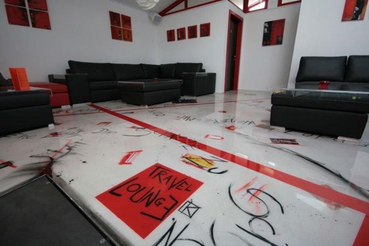 Sols 3D autonivelants dans le salon - photo