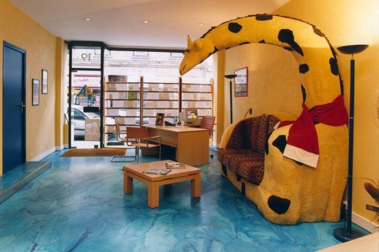 Sols 3D autonivelants dans la chambre des enfants - photo