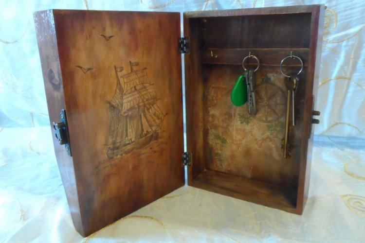 Garde-clés fermé - Garde-clés mural bricolage pour le couloir