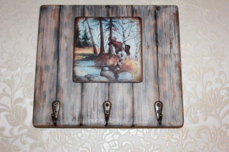 Porte-clés mural à faire soi-même pour le couloir - photo