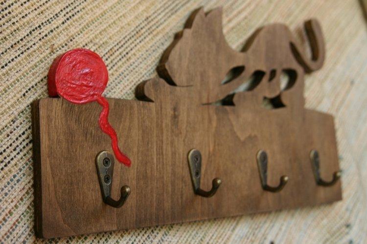 Porte-clés mural à faire soi-même pour le couloir - photo