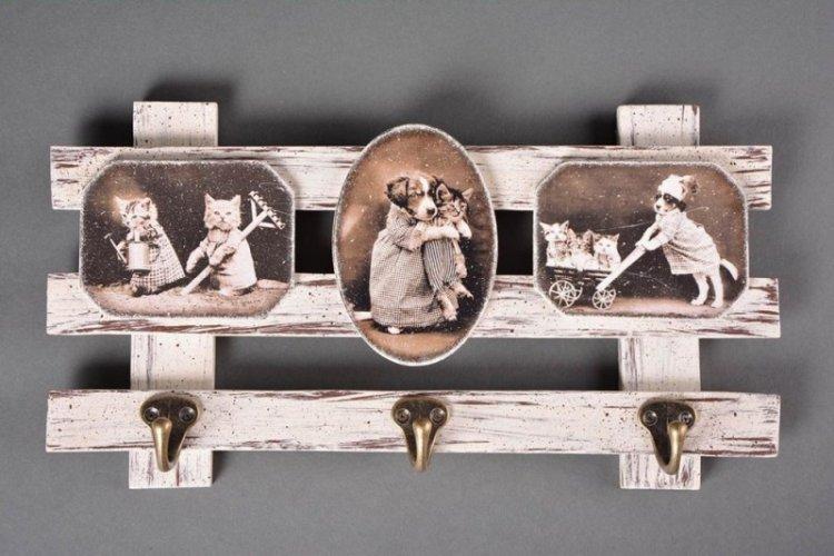 Porte-clés mural à faire soi-même pour le couloir - photo