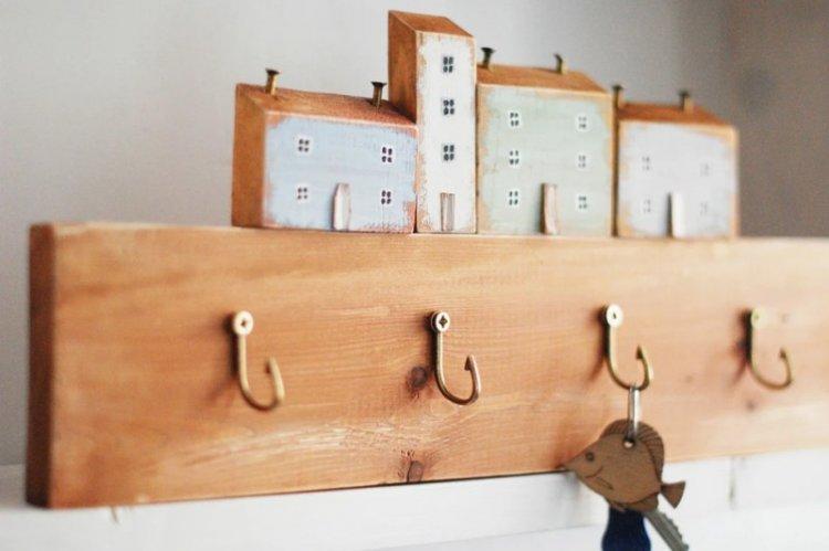 Porte-clés mural à faire soi-même pour le couloir - photo