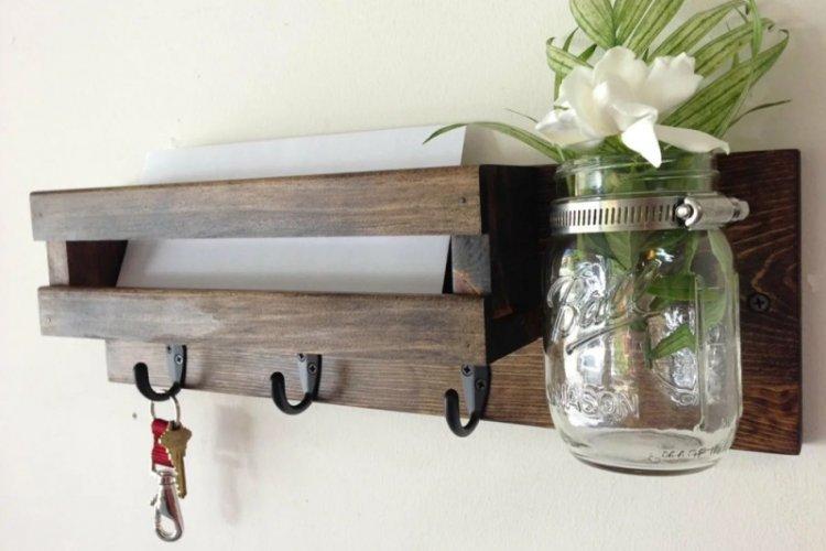 Porte-clés mural à faire soi-même pour le couloir - photo