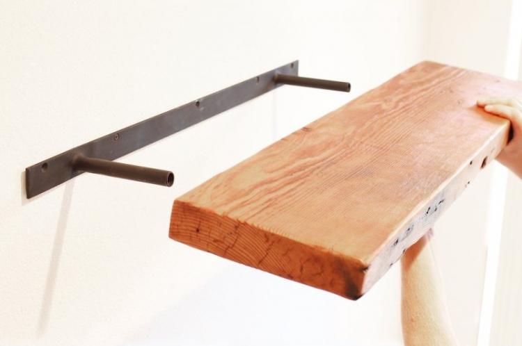 Fixations à tête fraisée - Types de supports d'étagères murales