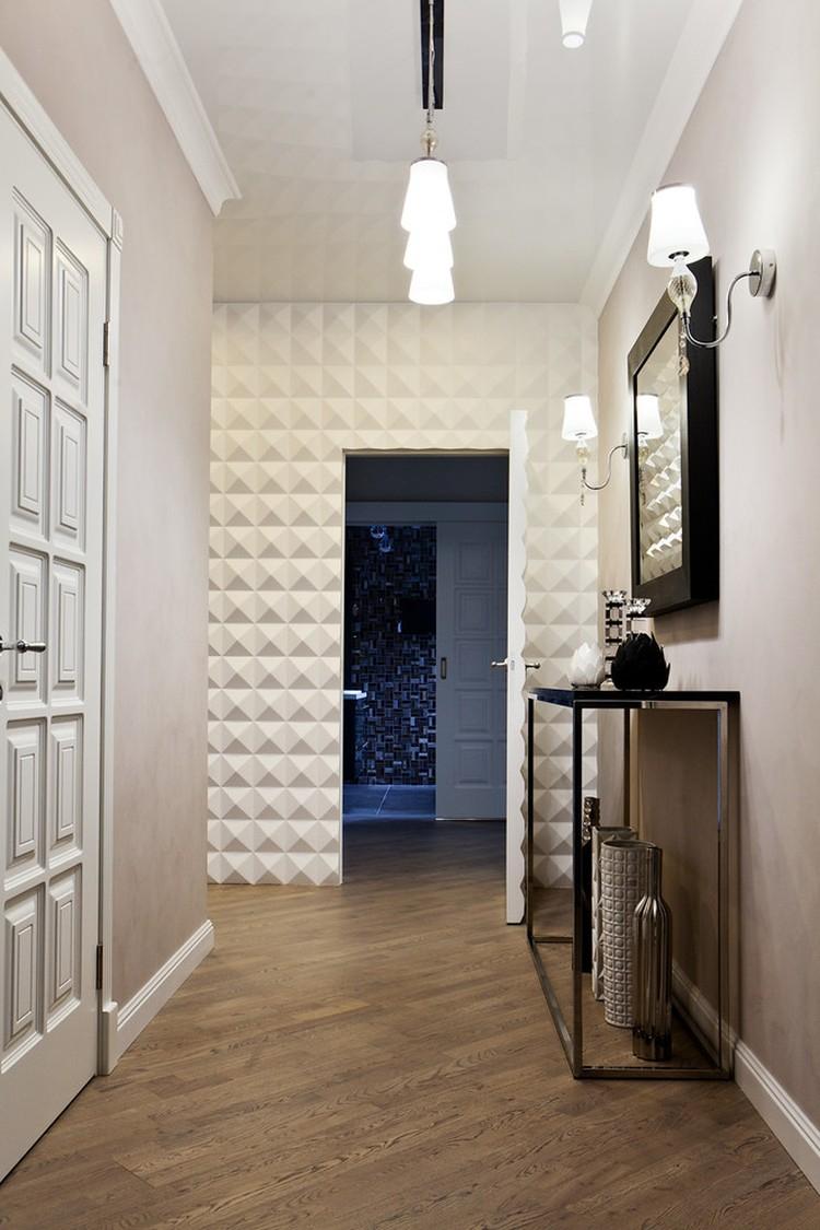 Plafonds tendus à l'intérieur du couloir - photo