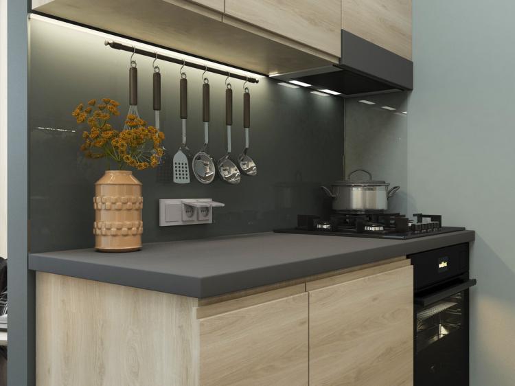 Bleu céleste : Appartement 27 m² - Design d'intérieur