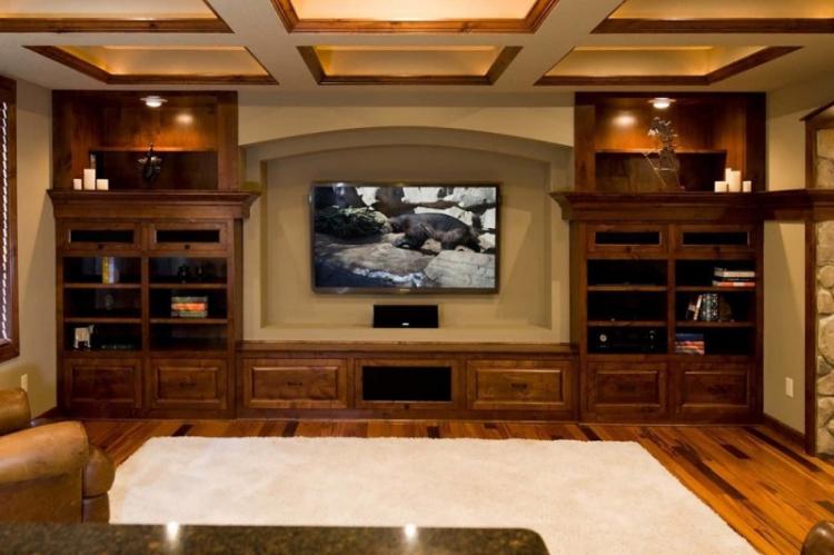 Niche en plaques de plâtre pour TV - photo