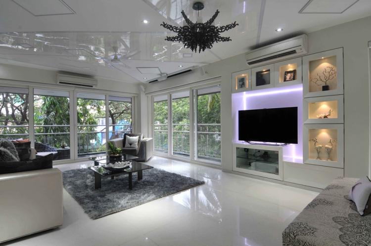 Niche en plaques de plâtre pour TV - photo