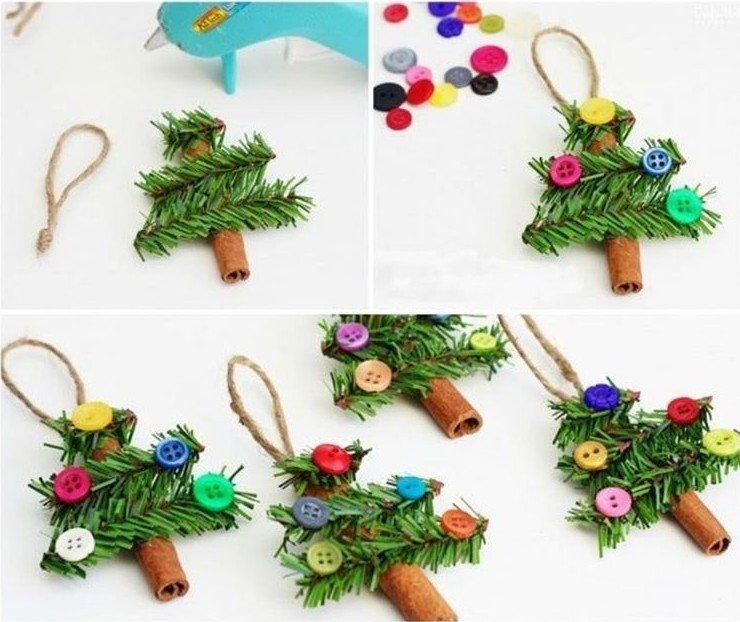 Sapins de Noël à la cannelle - Jouets de sapin de Noël à faire soi-même