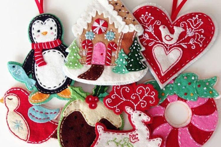 Jouets de sapin de Noël bricolage - photos et idées