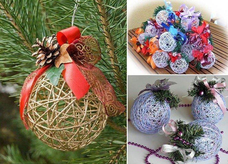 Jouets de sapin de Noël bricolage - photos et idées