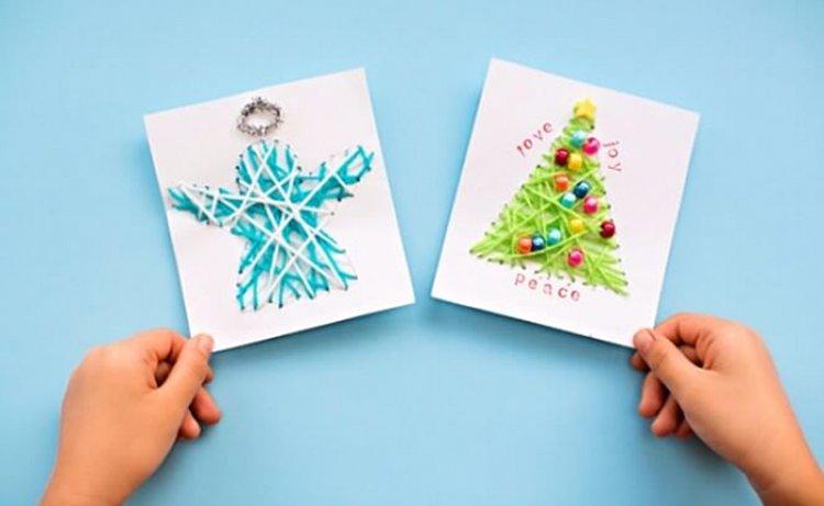 Cartes de Noël DIY - photos et idées