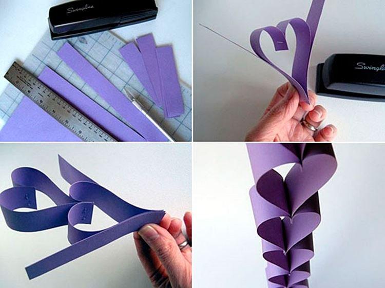 Guirlande - Artisanat en papier du Nouvel An pour les enfants