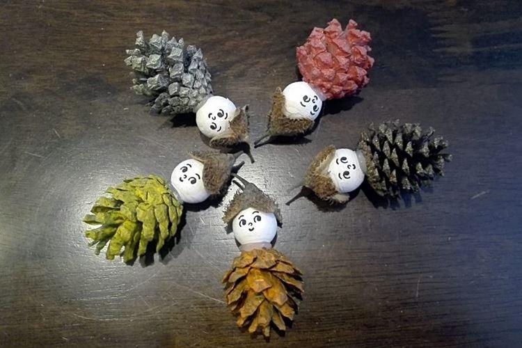 Artisanat du Nouvel An à partir de cônes pour enfants - photos et idées