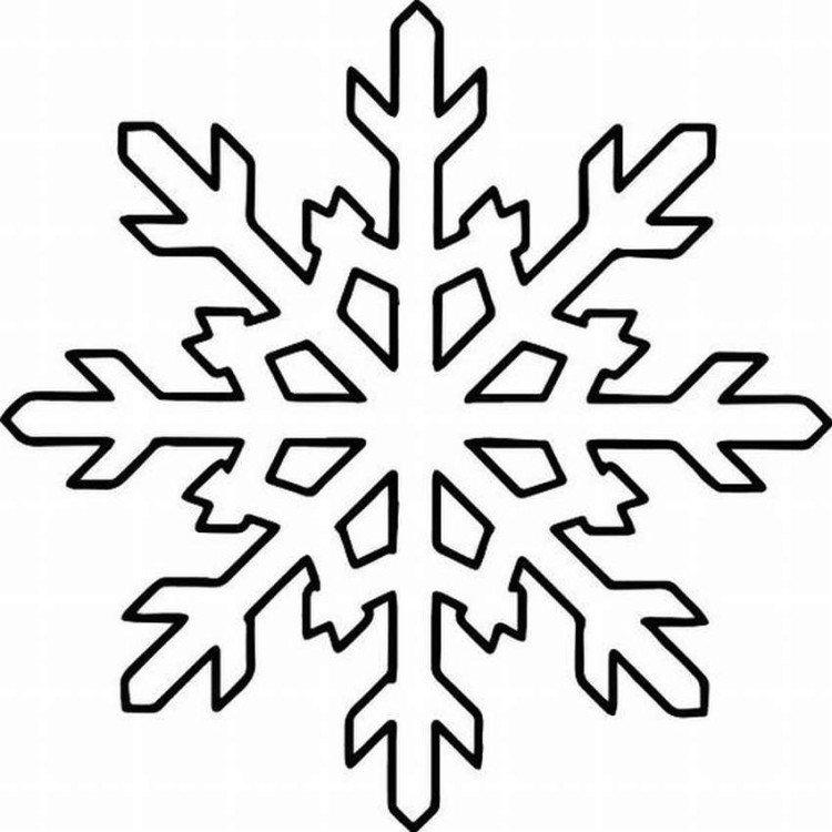 Flocon de neige - Pochoirs Nouvel An 2021