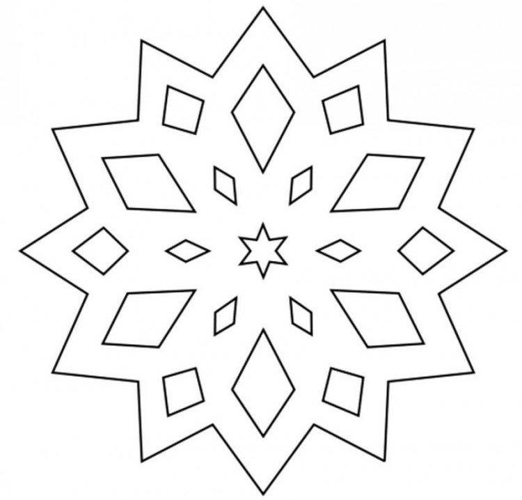 Flocon de neige - Pochoirs Nouvel An 2021