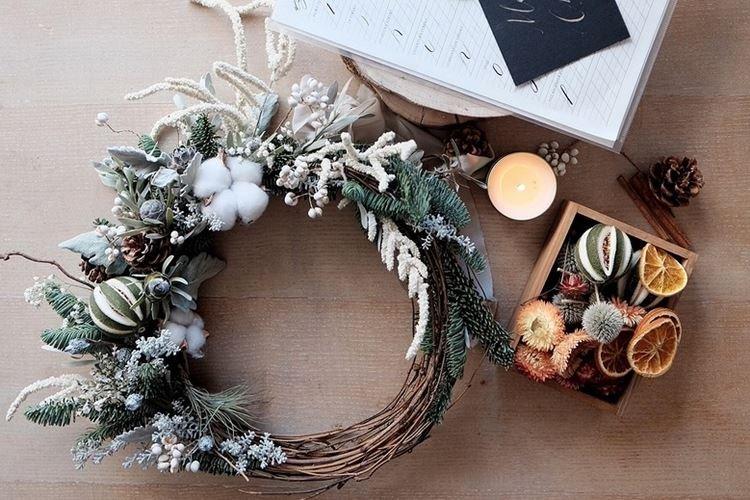 Couronne de Noël DIY - photos et idées