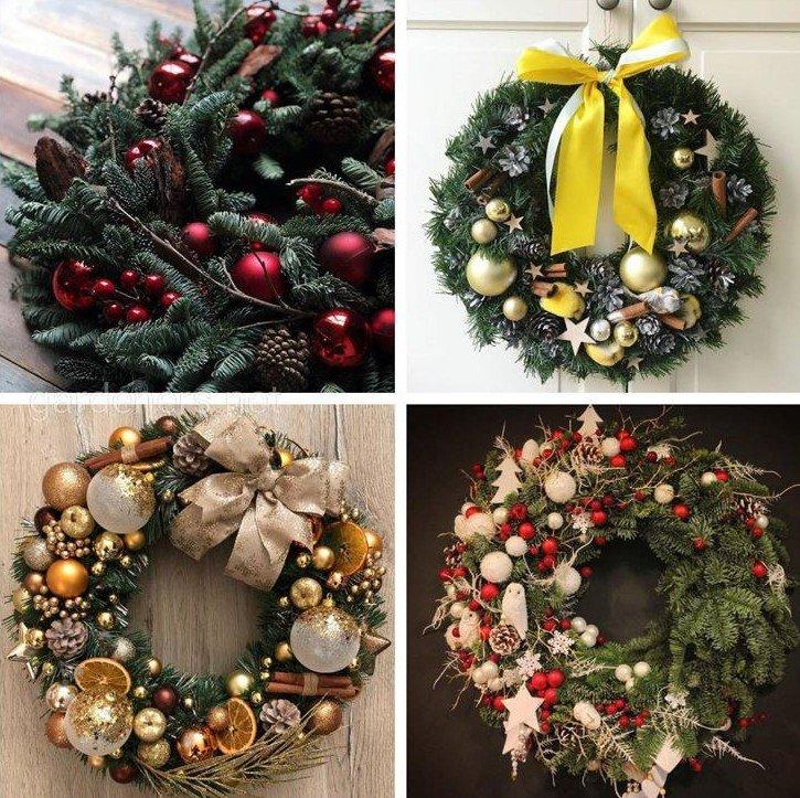 Couronne de Noël DIY - photos et idées