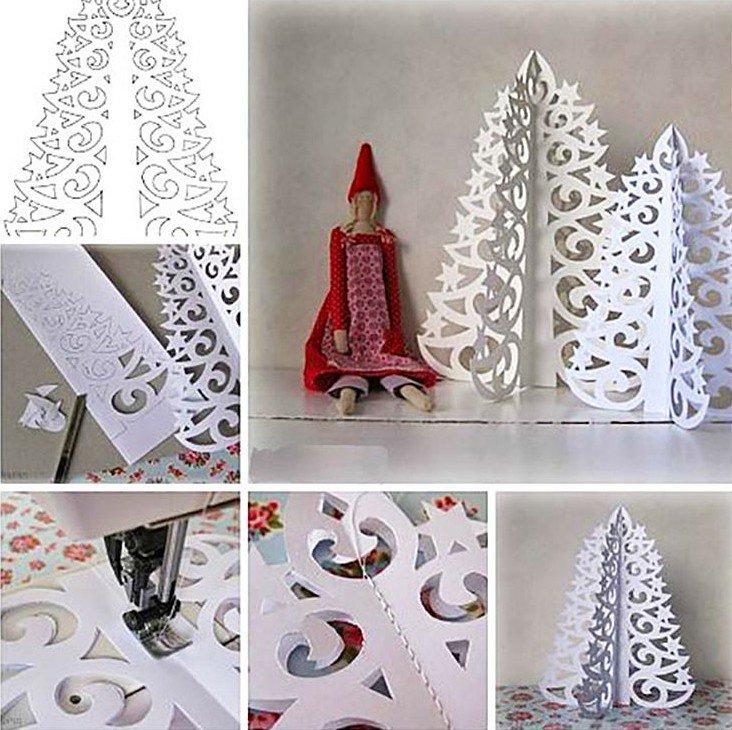 Sapin de Noël en papier bricolage