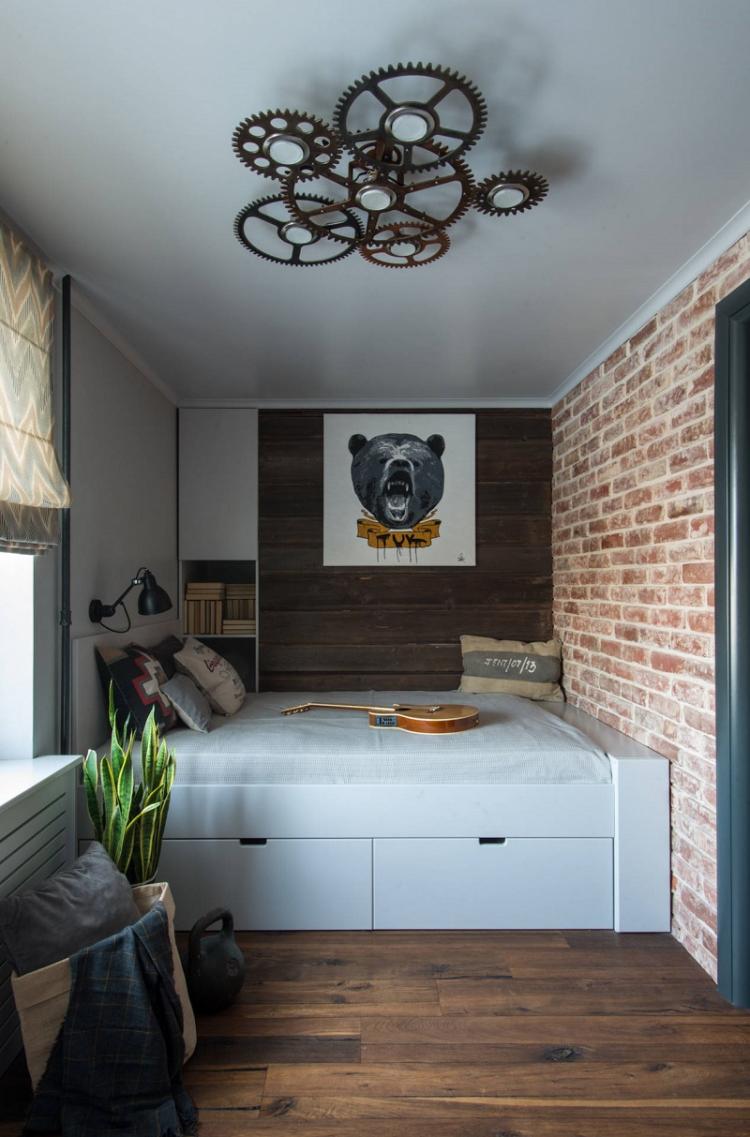 Papier peint pour une chambre d'enfant dans le style loft
