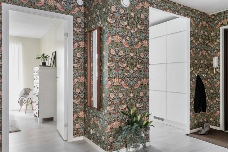 Papier peint pour le couloir - photos et idées