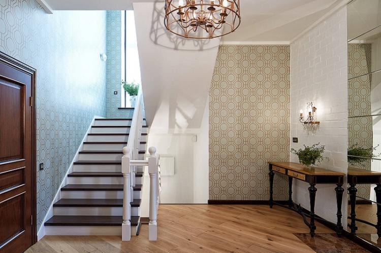 Papier peint pour le couloir - photos et idées