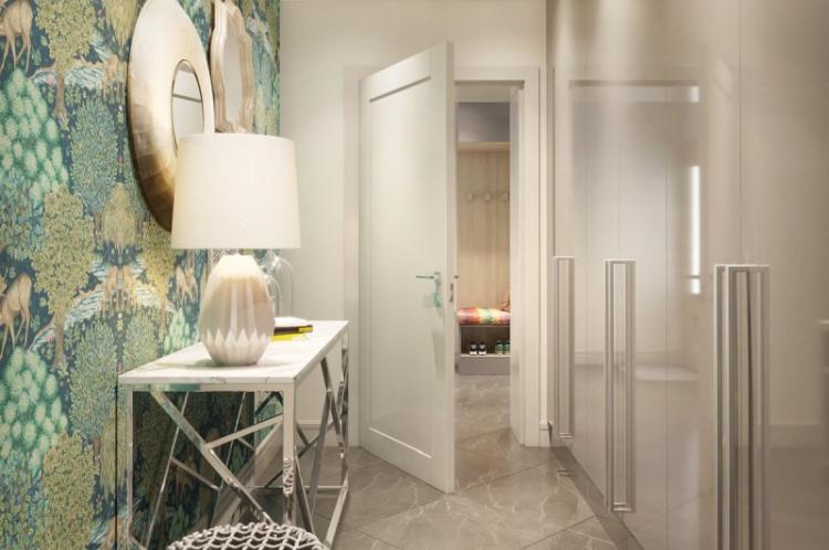 Papier peint pour le couloir - photos et idées