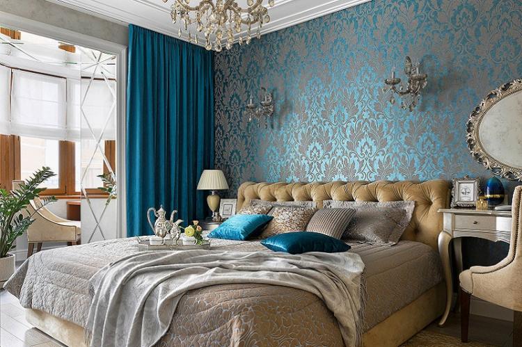 Bleu - Couleur du papier peint pour la chambre