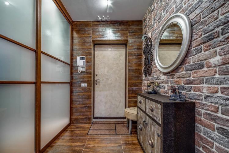 Couloir - Papier peint pour la maçonnerie à l'intérieur