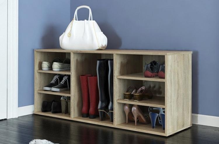 Étagères ouvertes - Types d'étagères à chaussures dans le couloir