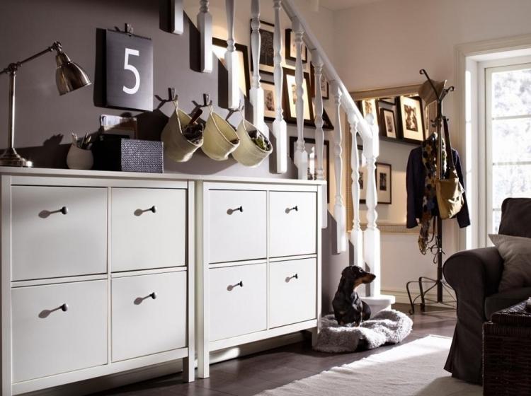 Dimensions de l'étagère à chaussures pour le couloir