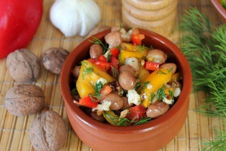 Salade de haricots et poivrons au four - Delicious Food Recipes