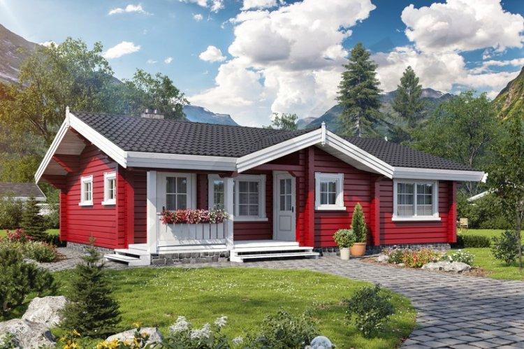 Maisons à un étage d'un bar - projets et photos