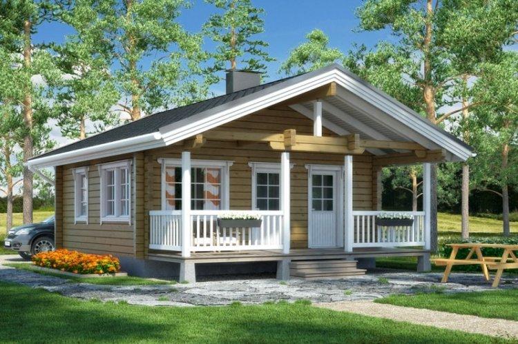 Maisons à un étage d'un bar - projets et photos