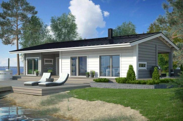 Maison à ossature à un étage - projets et photos