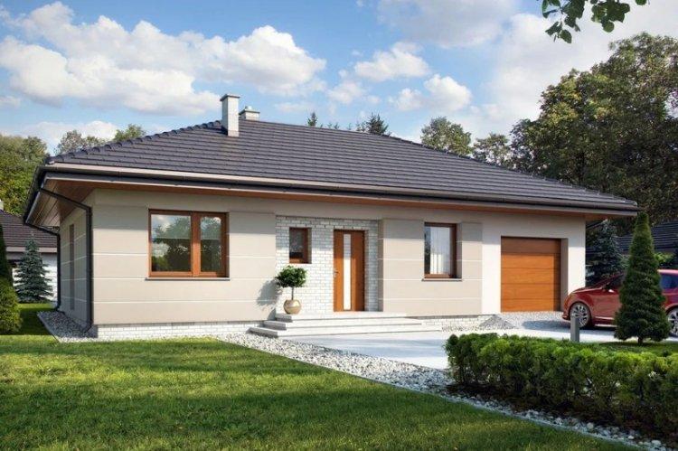 Maison de plain-pied avec garage - projets et photos