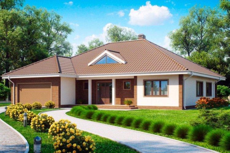 Maison de plain-pied avec garage - projets et photos