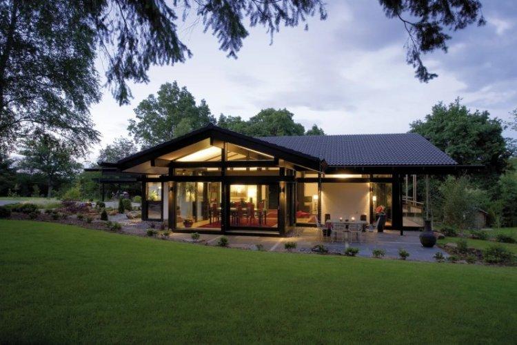 Maison de style chalet de plain-pied - projets et photos