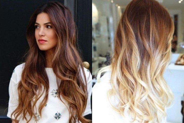 Ombre avec stretch pour cheveux foncés