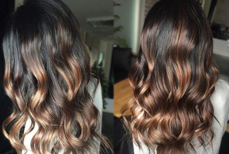 Ombre naturelle pour cheveux foncés