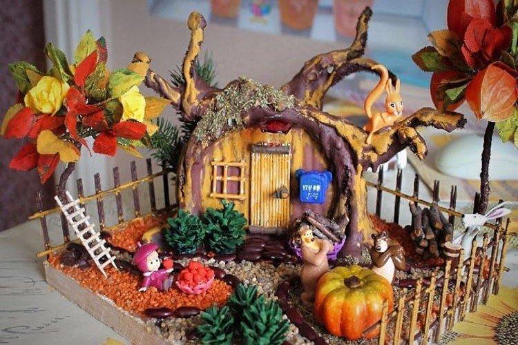Maisons et villes - artisanat d'automne à faire soi-même pour la maternelle