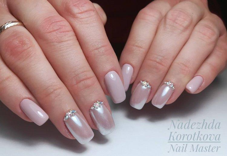 Manucure d'automne 2020 avec frotter - photo