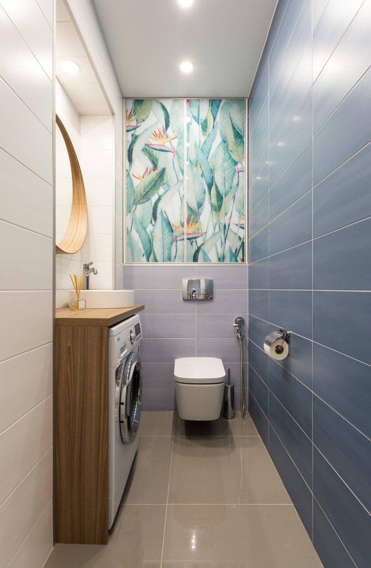 Carreaux de céramique - décoration murale dans les toilettes