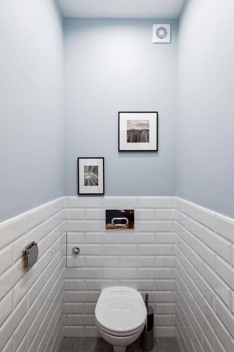 Peinture - décoration murale dans les toilettes