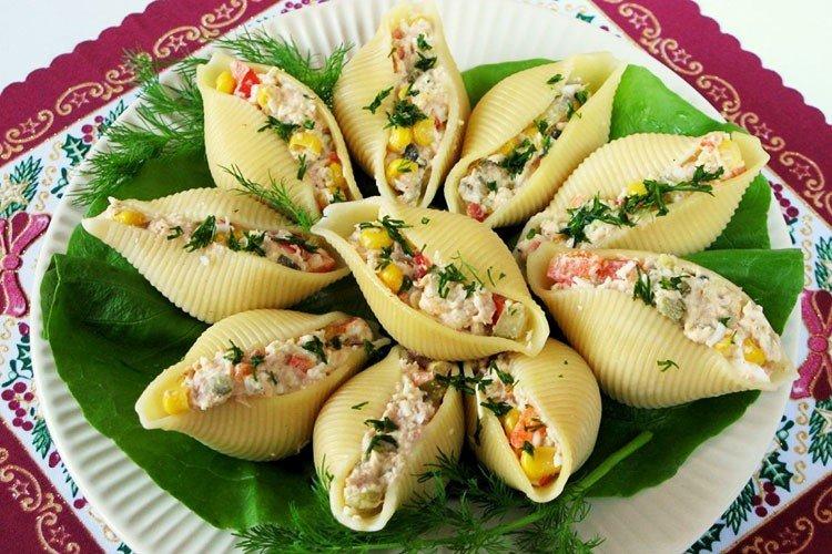 Pâtes farcies aux champignons - recettes