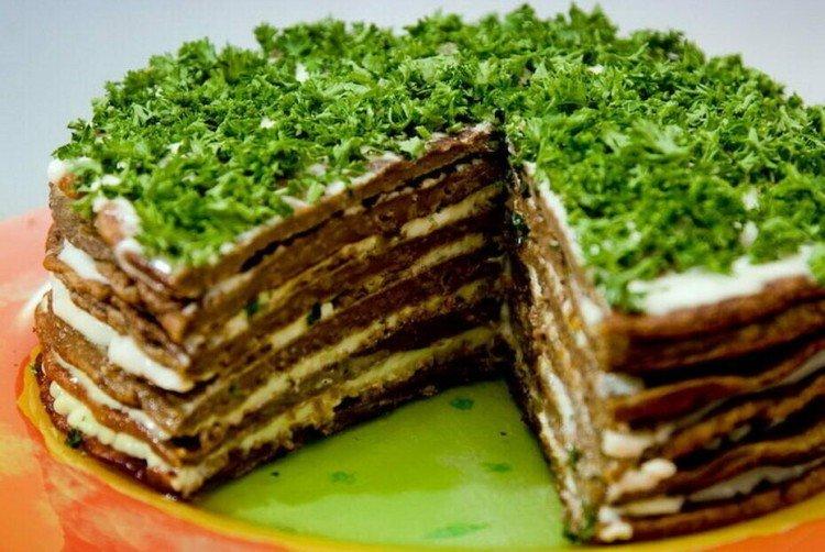 Gâteau de foie à l'ail et aux herbes - recettes