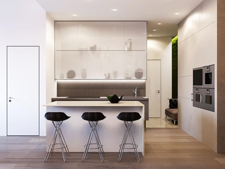 Penthouse dans le complexe résidentiel Sadovye Kvartaly - design d'intérieur